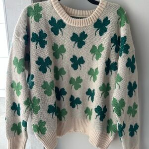 St Patrick’s Day Patterned Sweater NWOT
